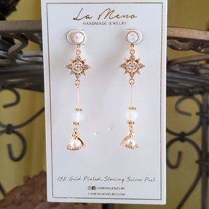La Meno Danity 18k Gold plated Sterling Silver Earrings